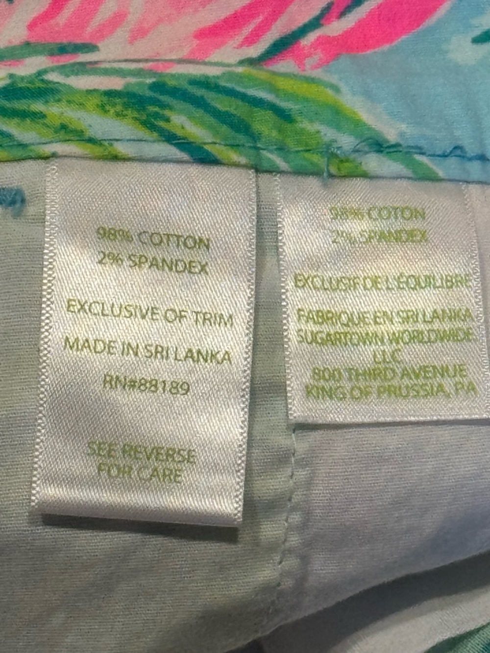 Lilly Pulitzer The Buttercup Stretch Short in Multi Floridita Sz 0 - Picture 7 of 10